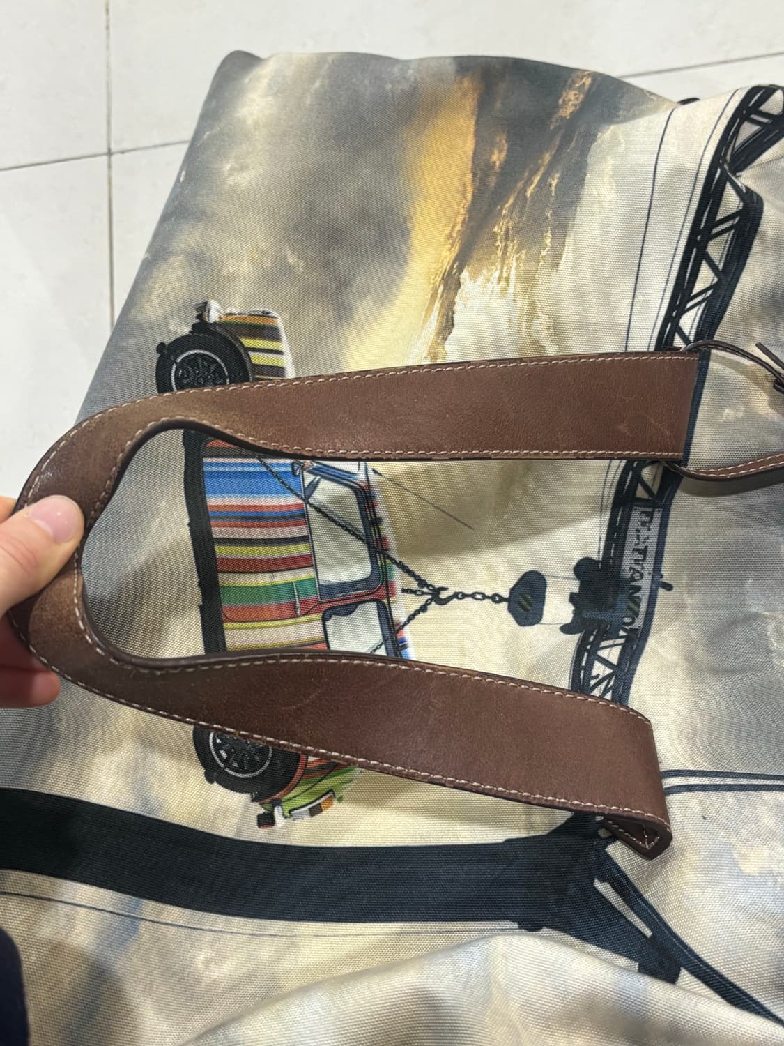 폴스미스 멀티 스트라이프 프린팅 보스턴백 상품이미지5