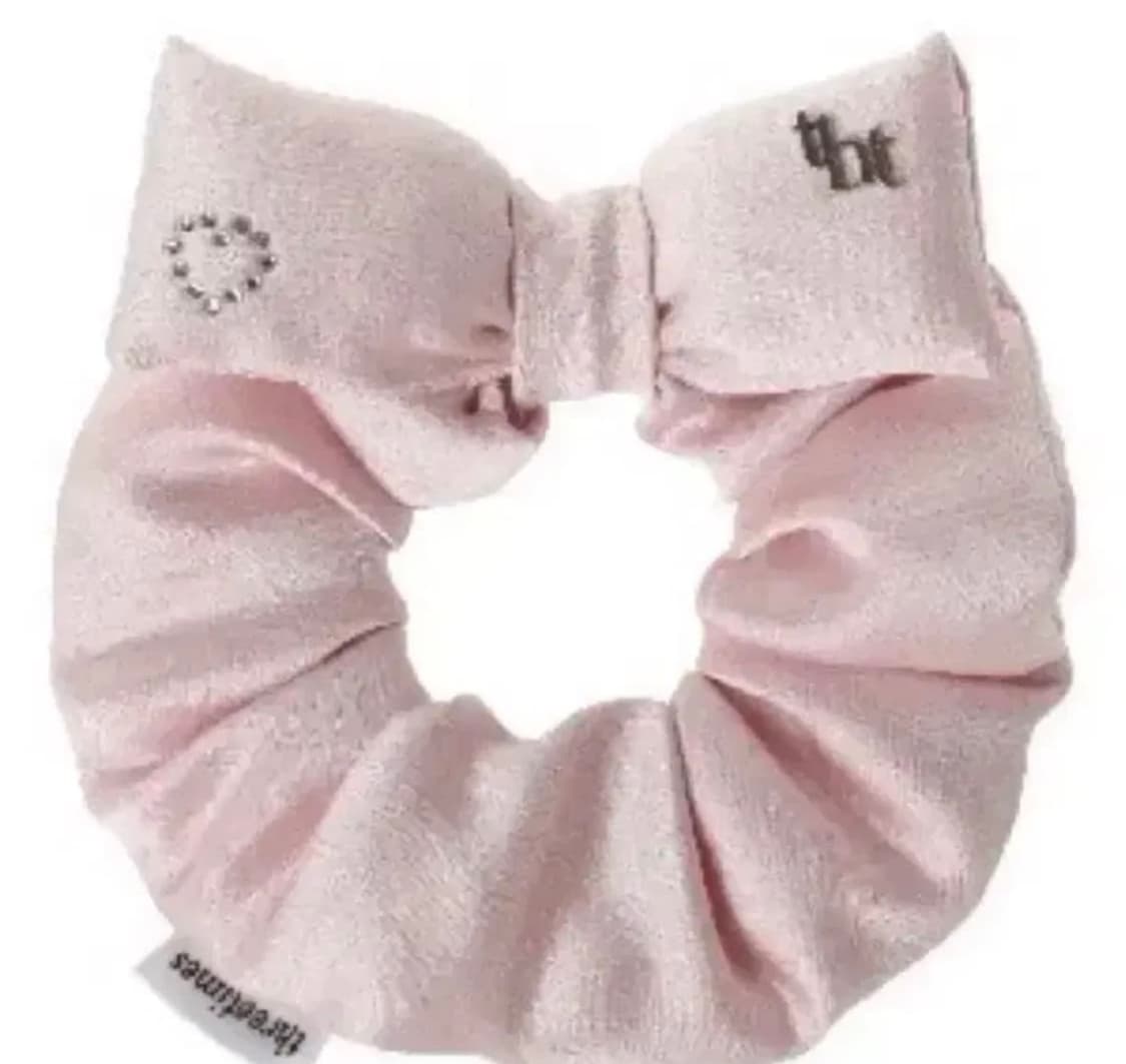 쓰리타임즈 헤어 슈슈 스크런치 핑크 상품이미지1