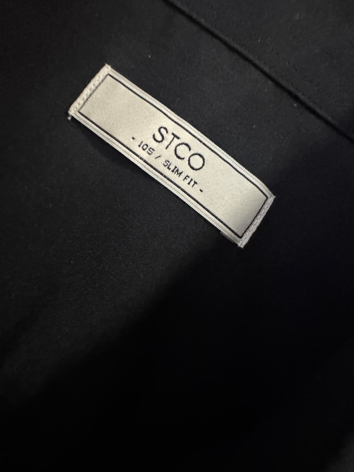 STCO 깔끔한 미니멀 스판 혼방 반팔 셔츠 M ~ L 블랙 상품이미지3