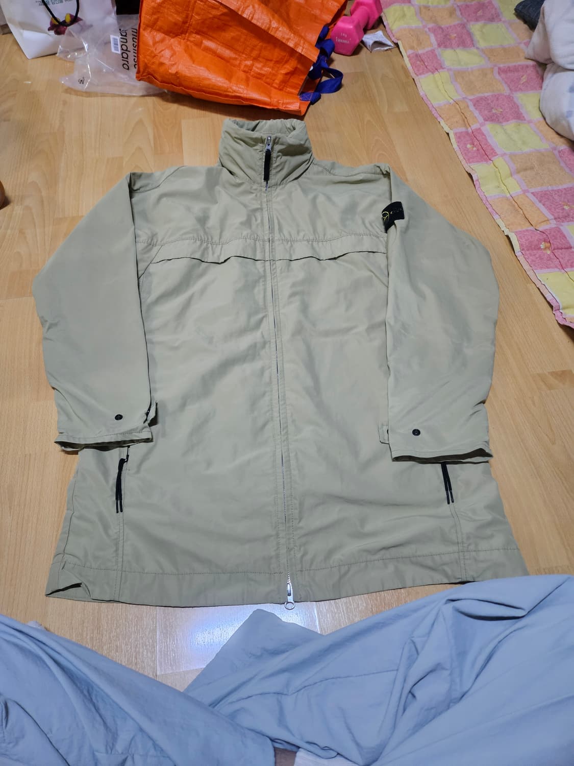 정품) 스톤아일랜드 마이크로랩스 롱코트 자켓 m 상품이미지2