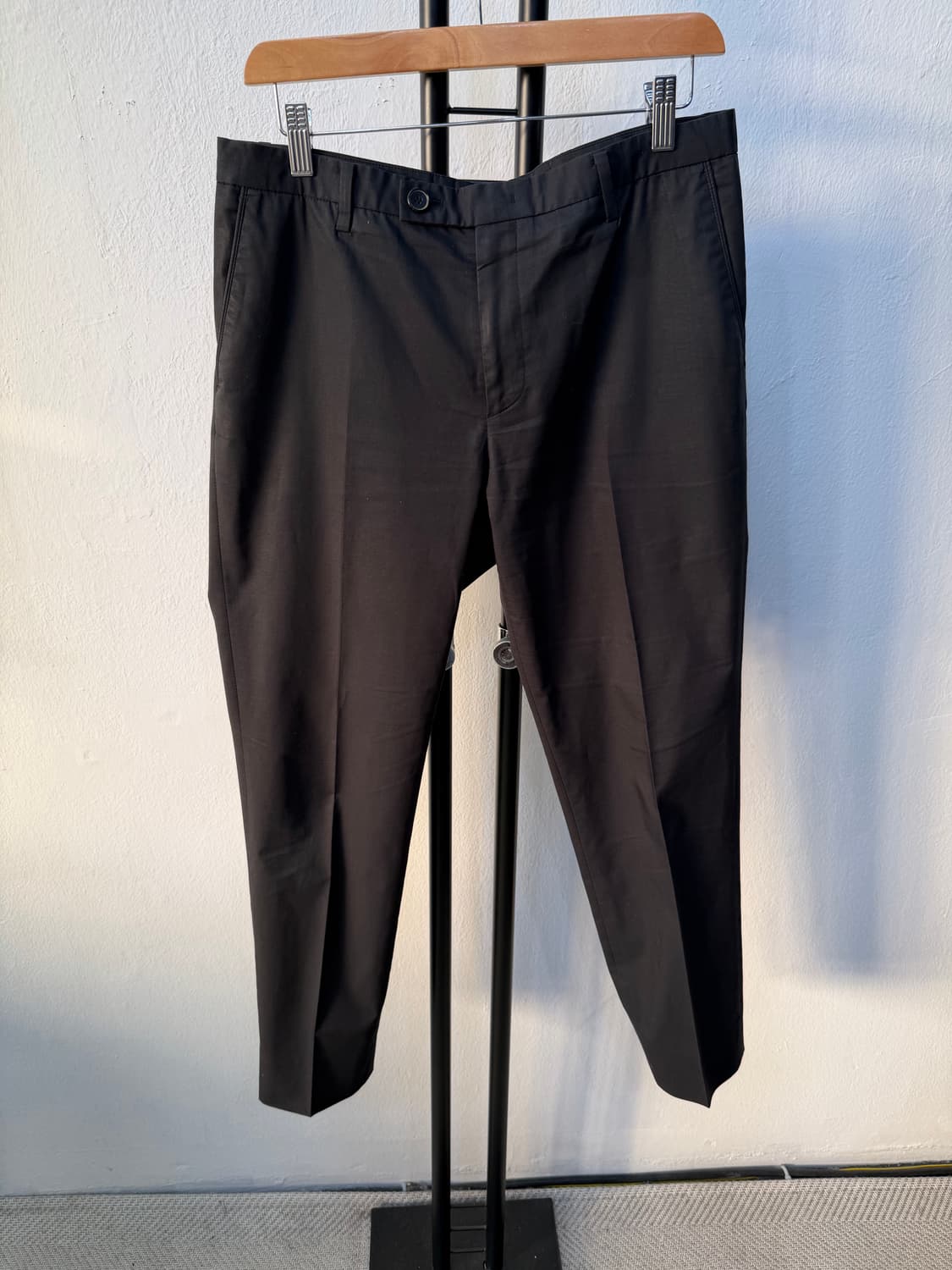 정품) 솔리드옴므 블랙 면바지 슬랙스 48(32) 상품이미지1