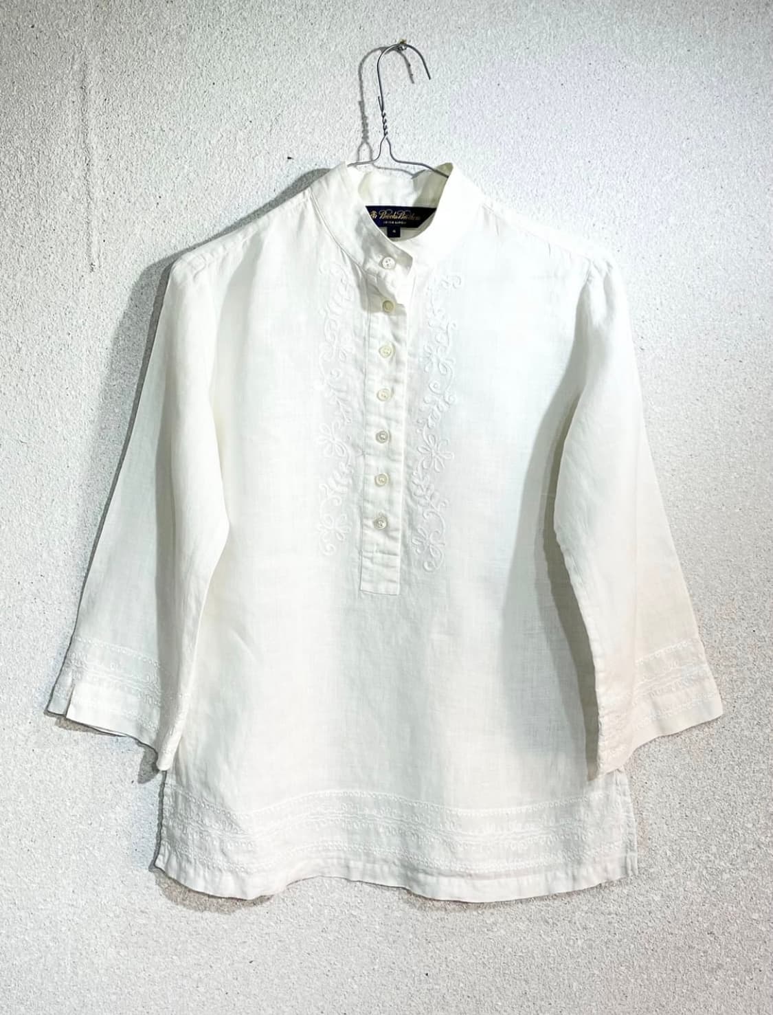 브룩스 브라더스 아이리쉬 린넨 자수 셔츠 상품이미지1