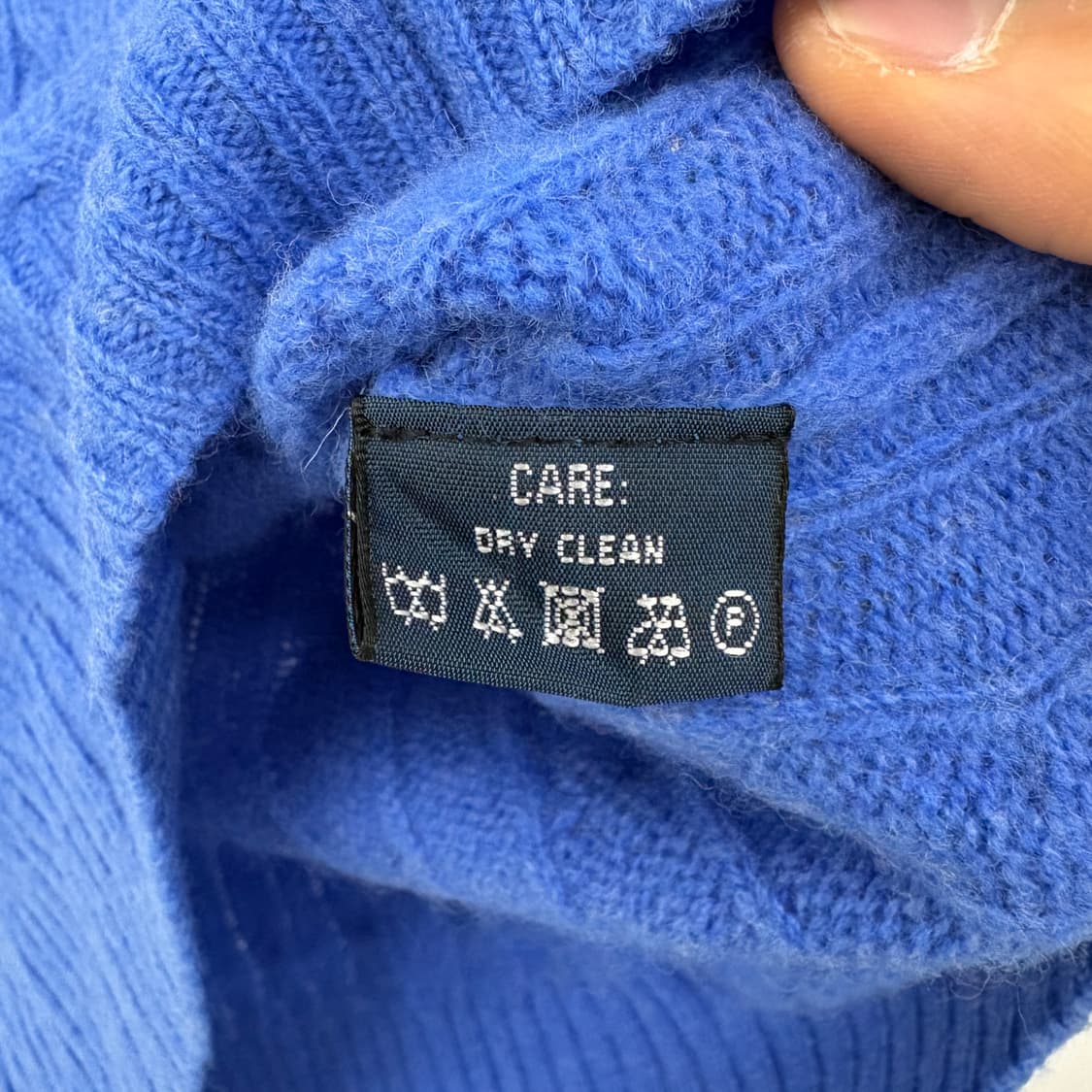 폴로 랄프로렌 블루 꽈배기 브이넥 니트 여성 S 상품이미지7