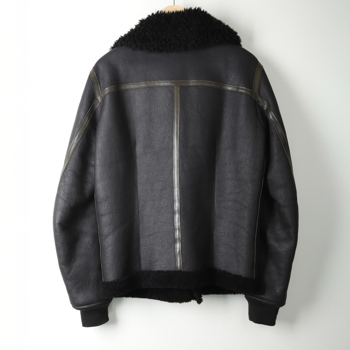 46 / 릭오웬스 하이넥 무톤 무스탕 자켓 상품이미지2