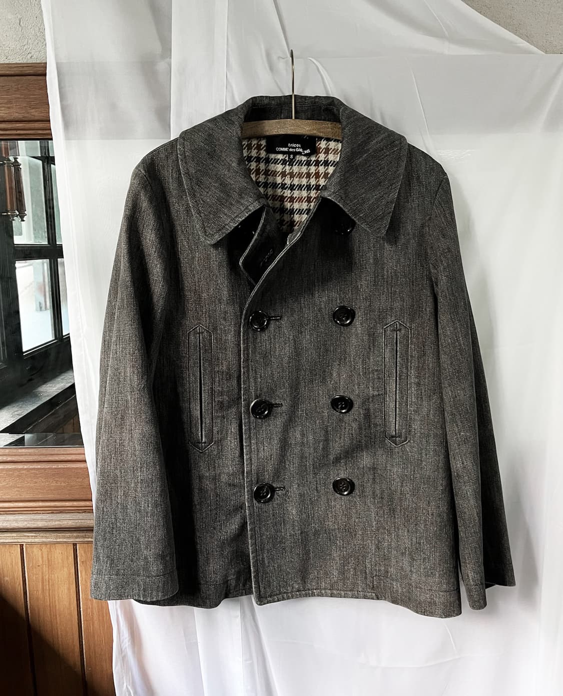 COMME DES GARCONS wool double short coat 상품이미지5