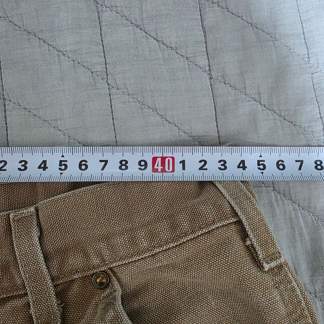 [38X34] 칼하트 더블니 B136 BRN 워크팬츠 블리칭 T-6 상품이미지9