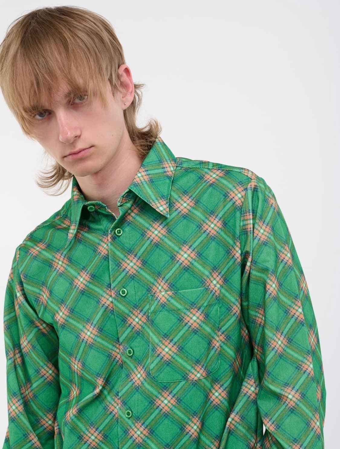 ERL 체크 패턴 셔츠 상품이미지4