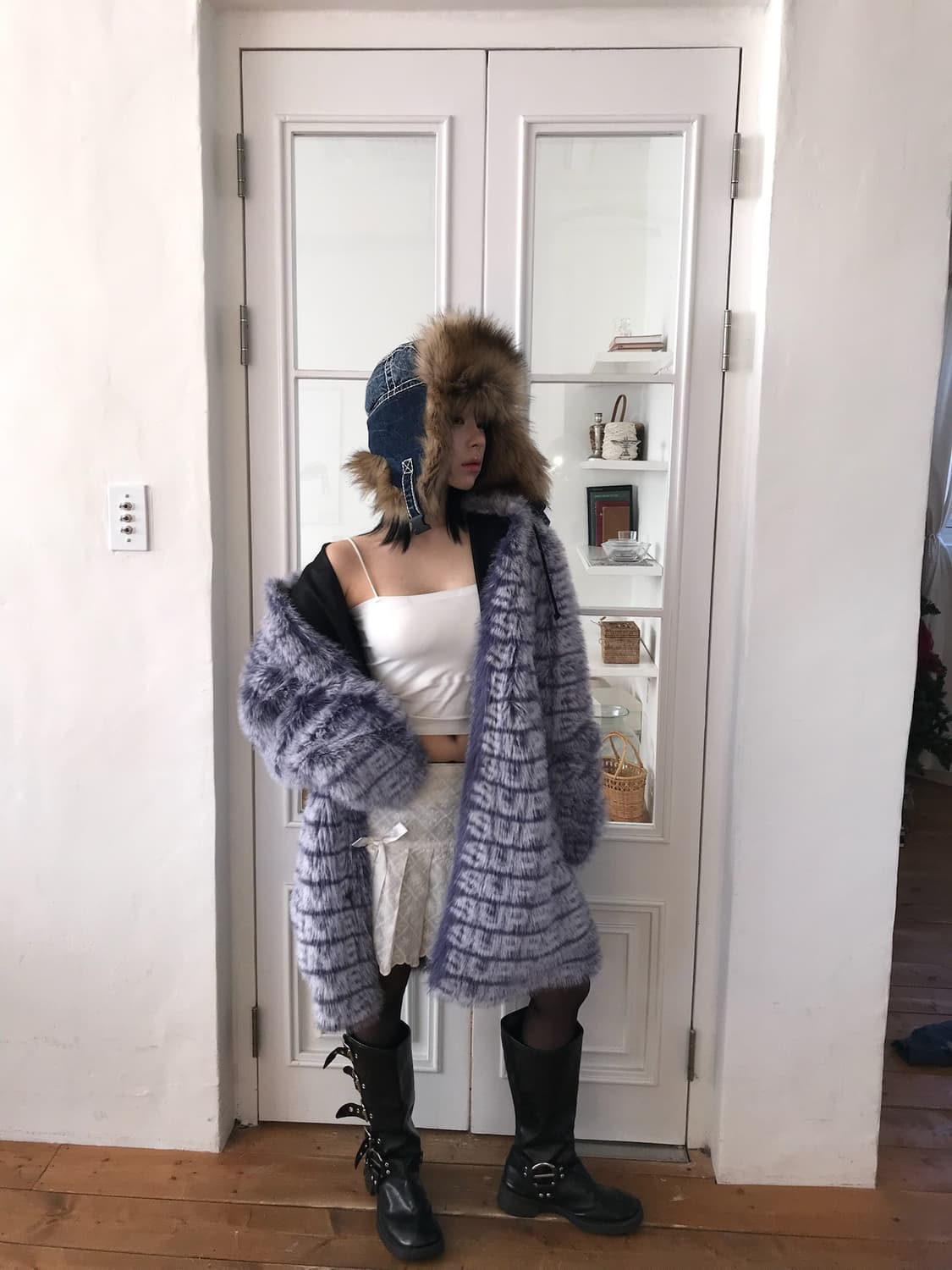 슈프림 22ss 포우 퍼 코트 상품이미지2