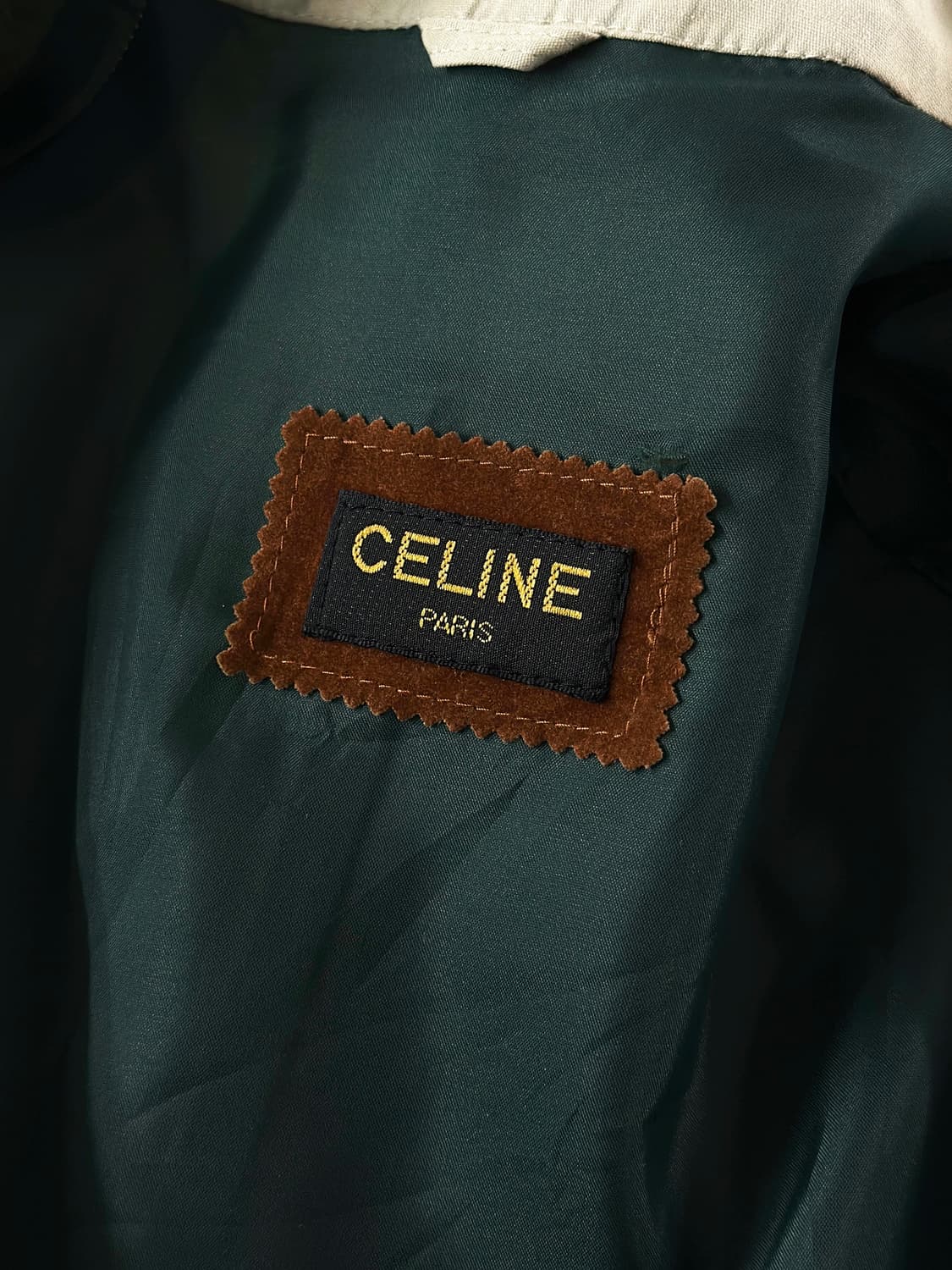 80~90s 빈티지 셀린느 코튼 발마칸 코트 상품이미지8