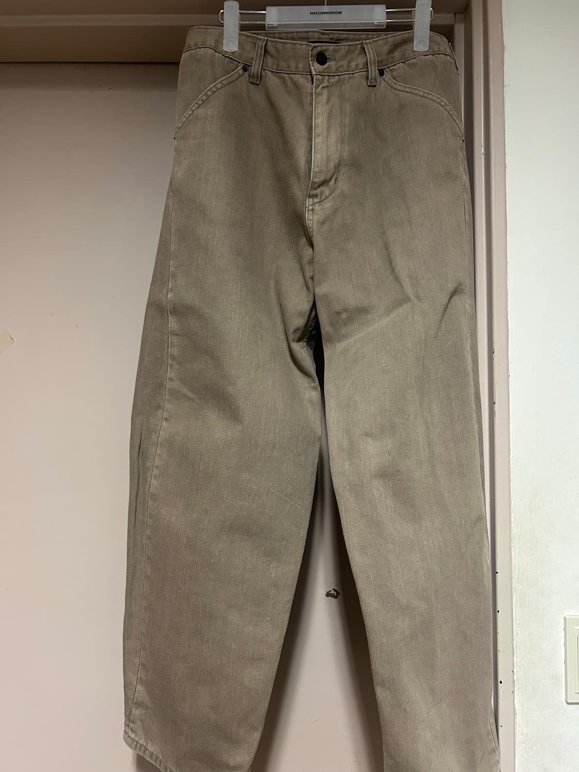 해칭룸 커브진 워시드베이지 3 상품이미지2