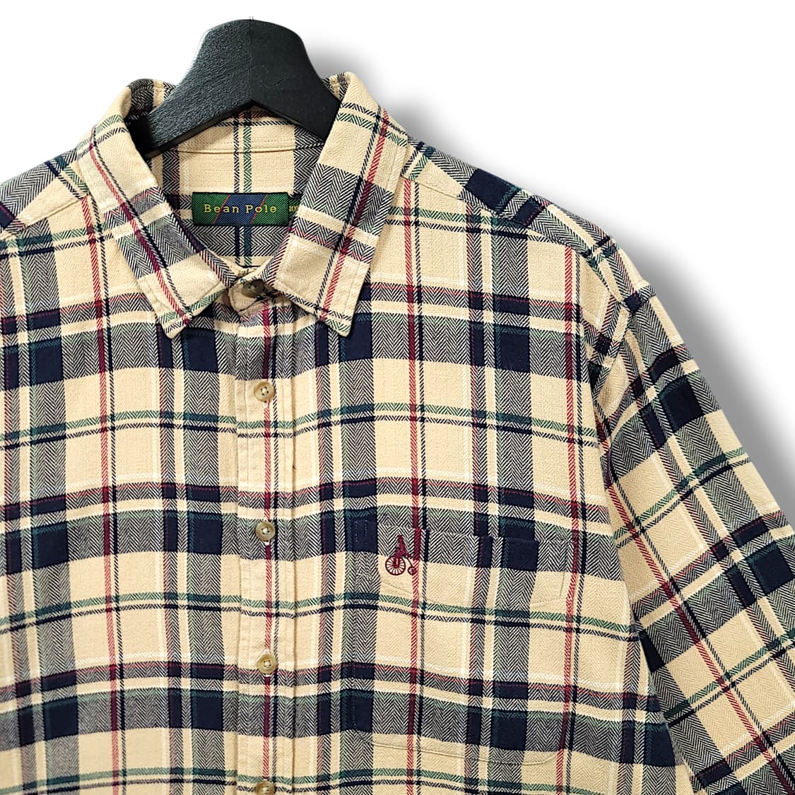 [105] 빈폴 베이지 멀티체크 빈티지 긴팔셔츠 상품이미지3