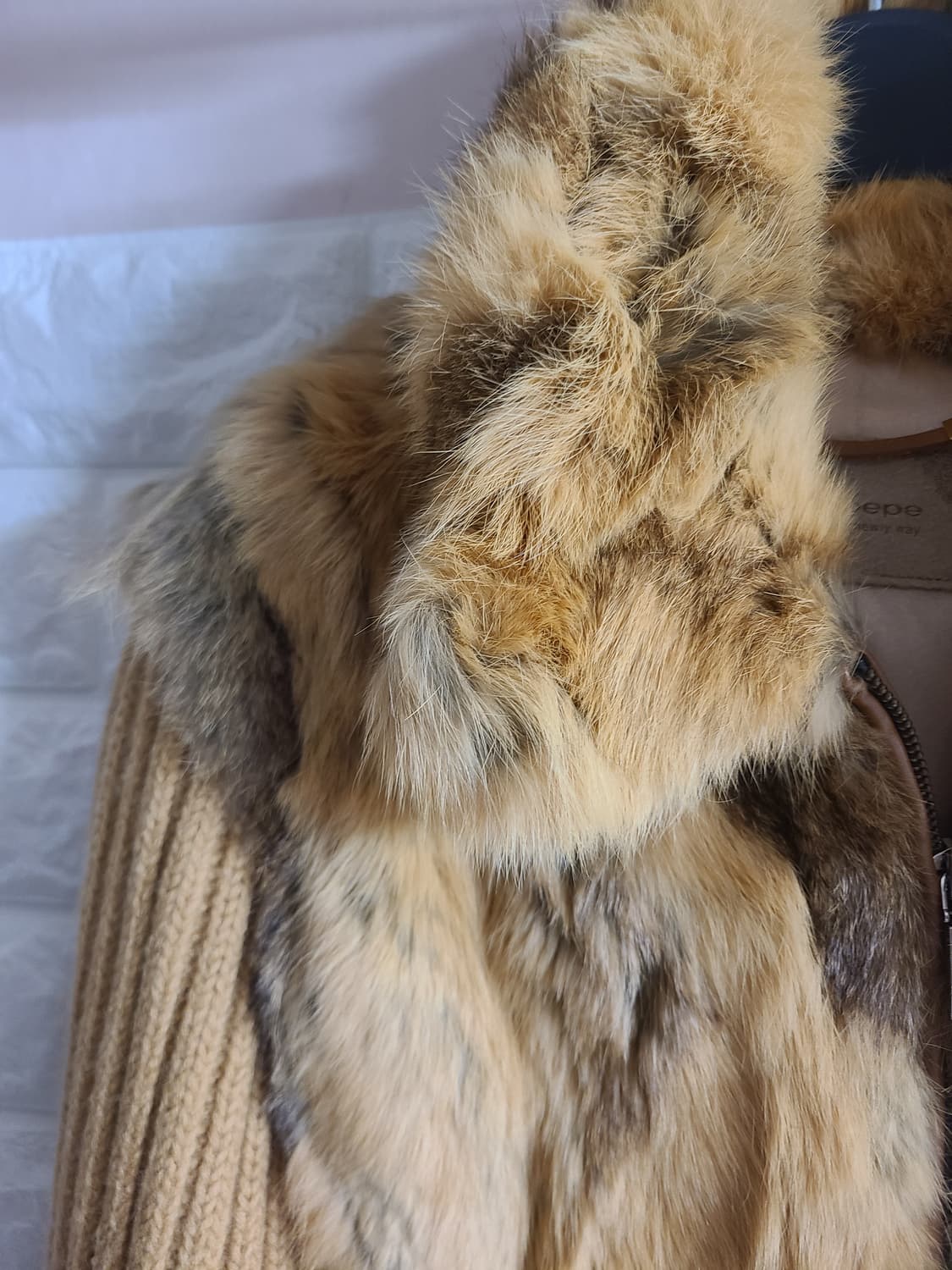 블루페페 토끼털 니트 점퍼(55-66) 상품이미지2