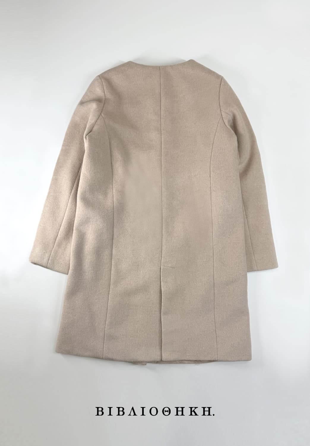 모던 라운드넥 미니멀 울 코트 상품이미지5