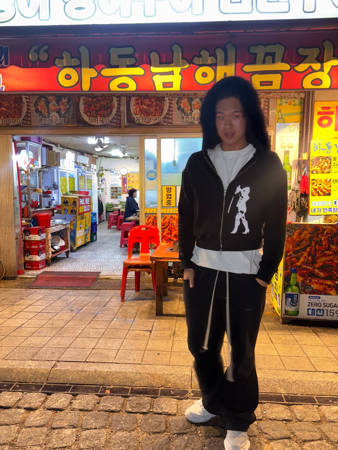 Emew 퍼 후드 집업 L 상품이미지6