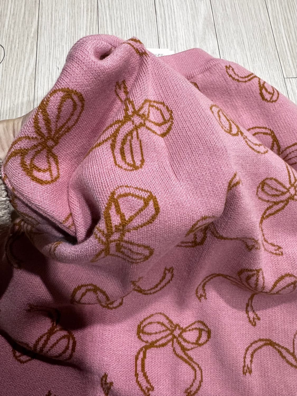 44 ~허리얇은 55 새상품 테일스쿱 리본 니트 스커트 치마 상품이미지6