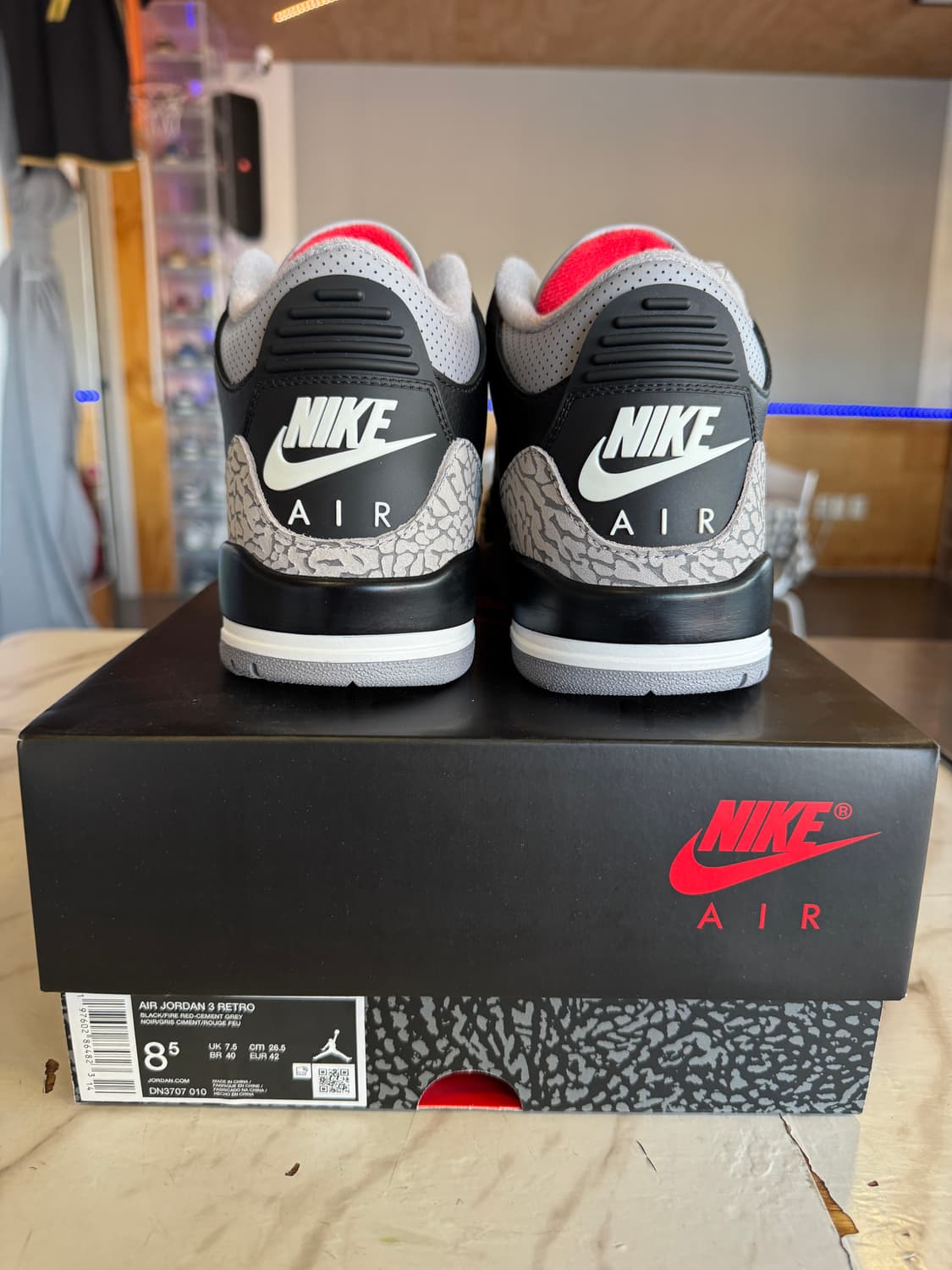 조던3 레트로 블랙 시멘트(2024) 265 팝니다 상품이미지5