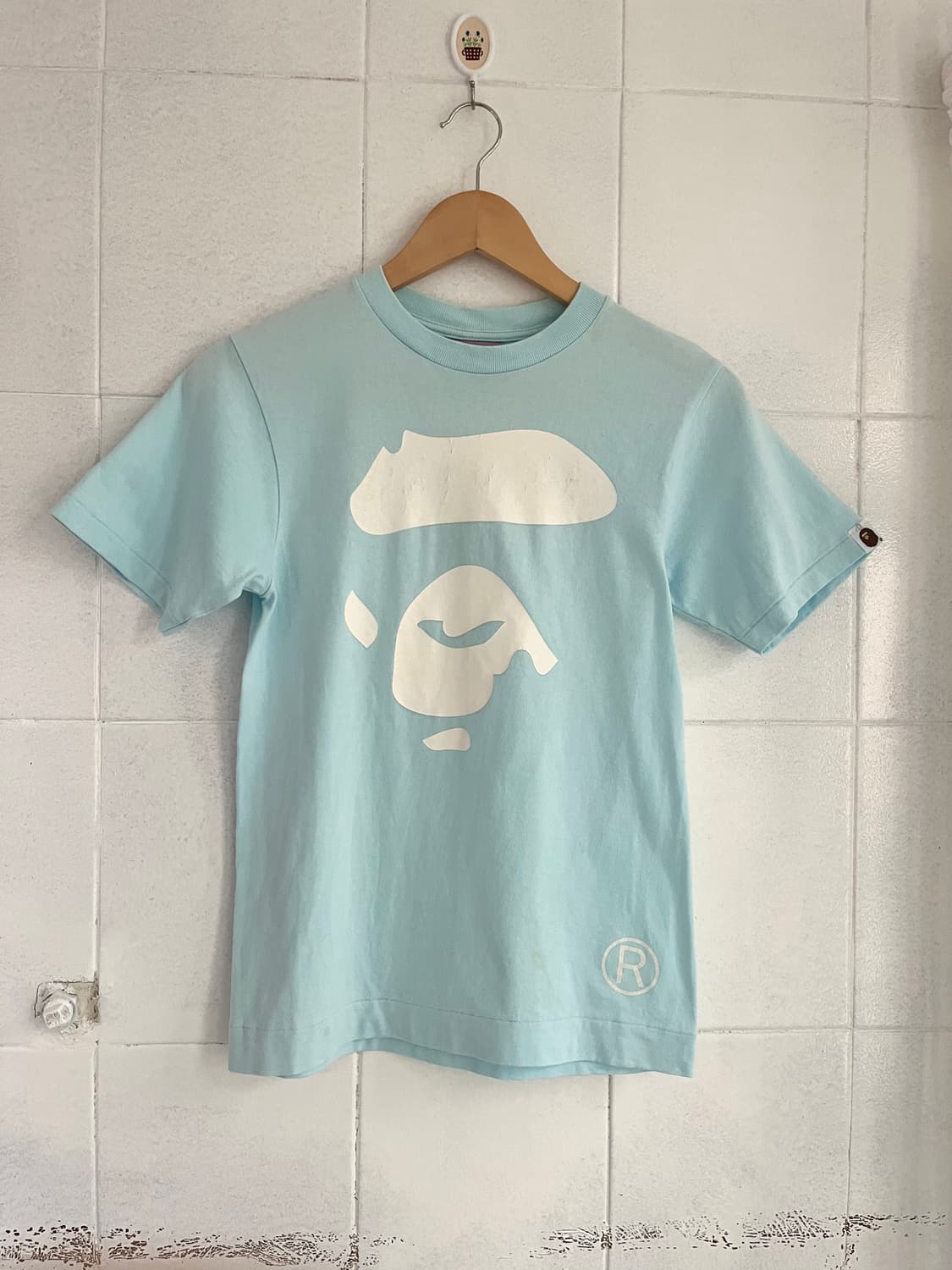 90's A bathing ape t-shirts 하늘색 상품이미지1