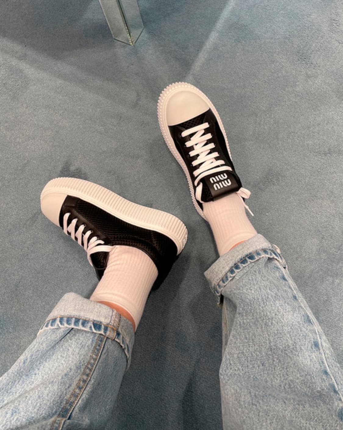 미우미우 정품 새제품 플랫폼 스니커즈 선물용 추천 상품이미지9