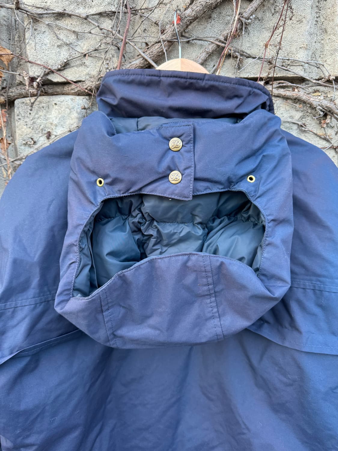 80s 에디바우어 고어텍스 구스 다운 패딩 파카 자켓 네이비 상품이미지7