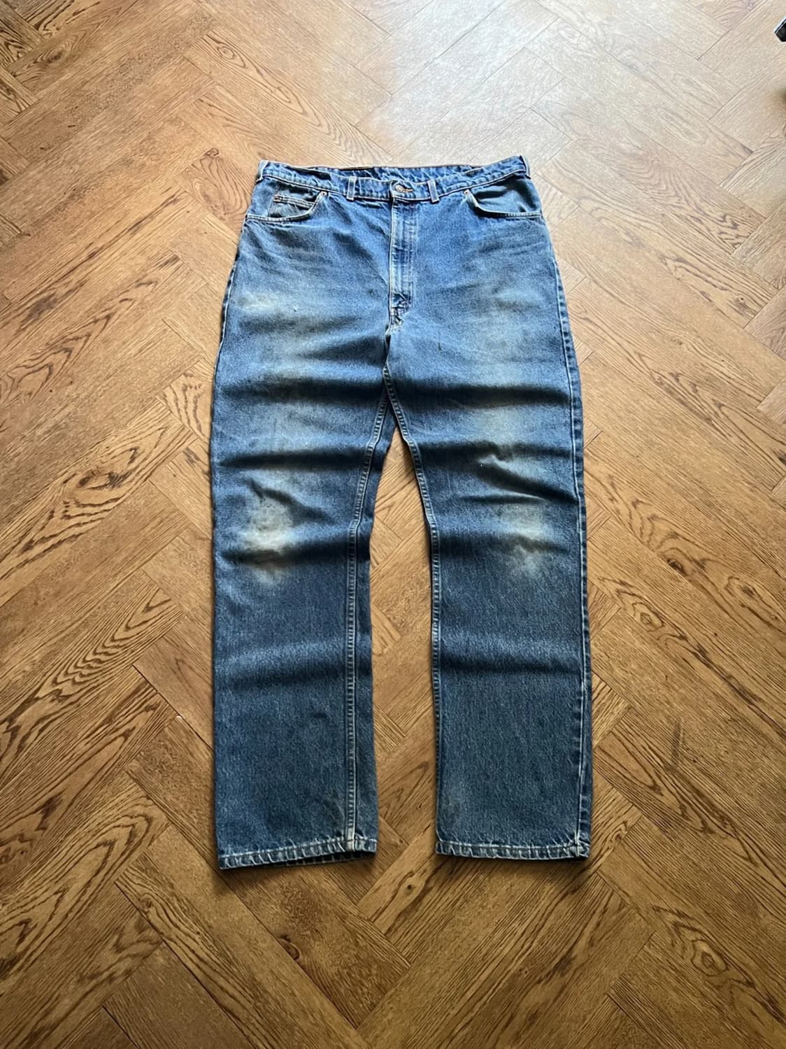 [40]리바이스 오렌지탭 619 더티 워싱 데님 팬츠 상품이미지1