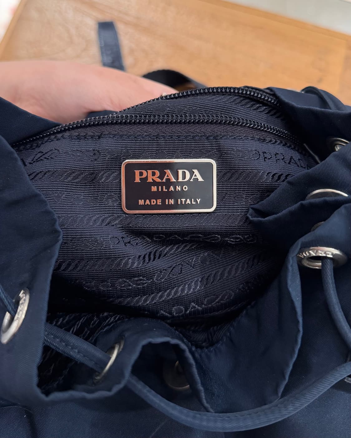프라다 네이비 나일론 백팩 상품이미지8