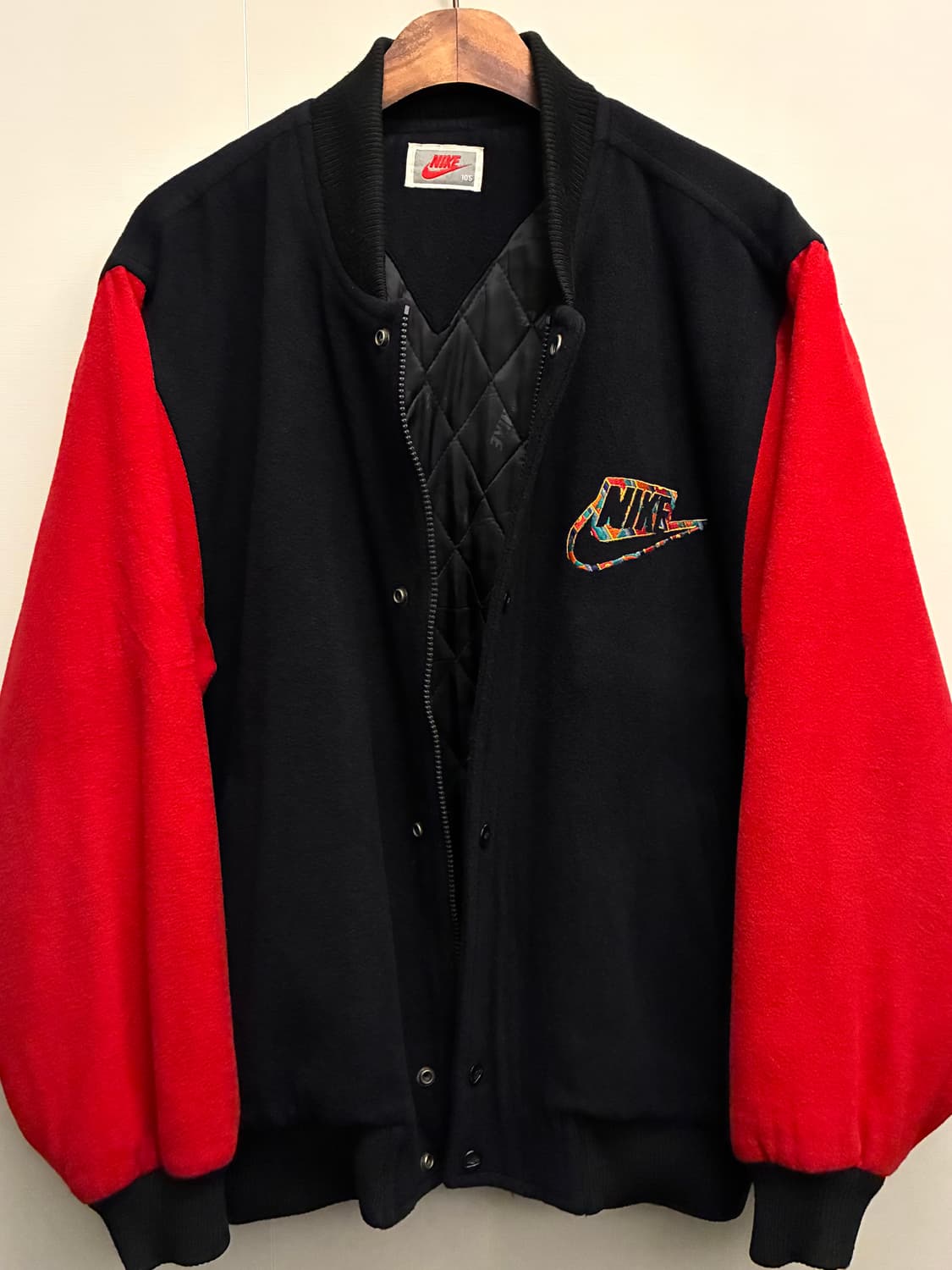 (XL)90s nike 나이키 빈티지 에어 빅로고 울 봄버 바시티자켓 상품이미지8