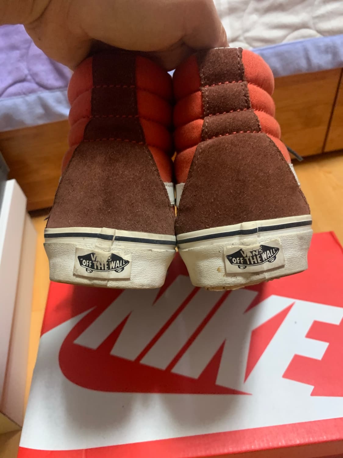 반스 스케이트 하이 오렌지 브라운 상품이미지2