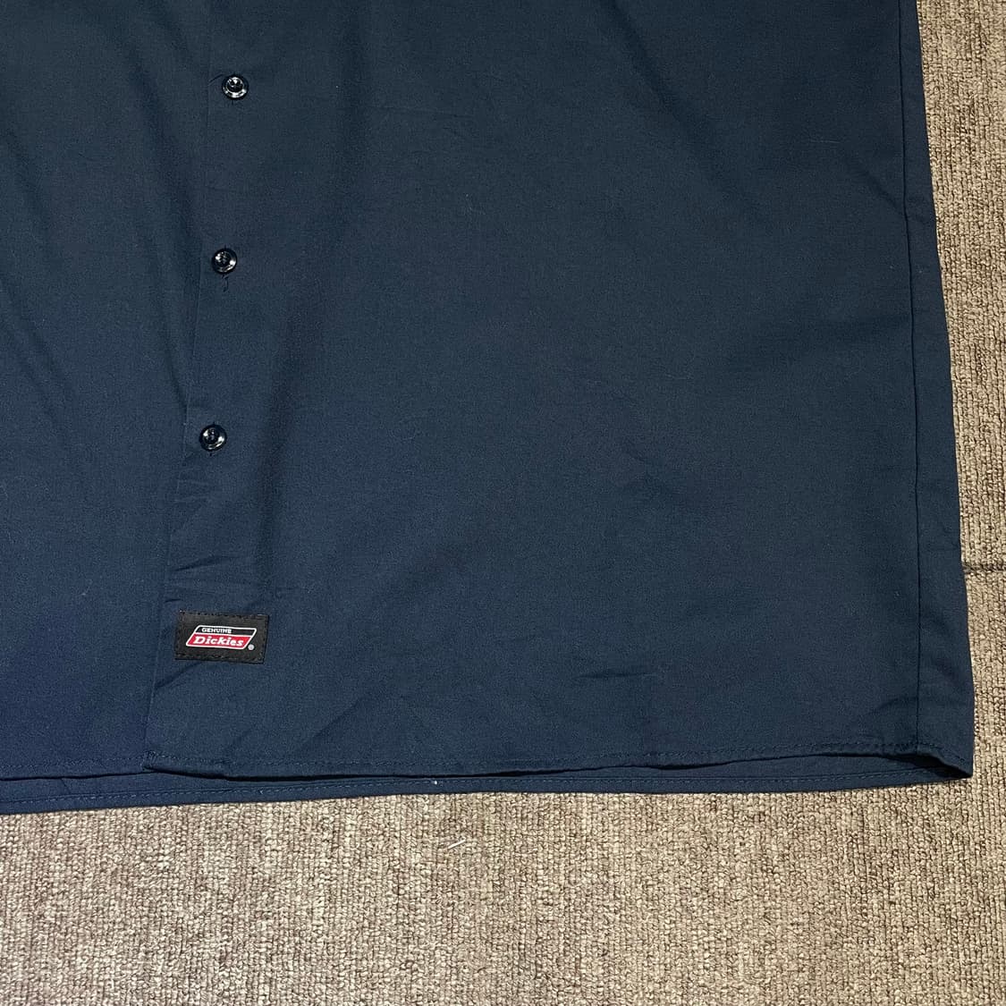 (XL) Dickies 디키즈 반팔 워크 셔츠 패치 네이비 상품이미지5
