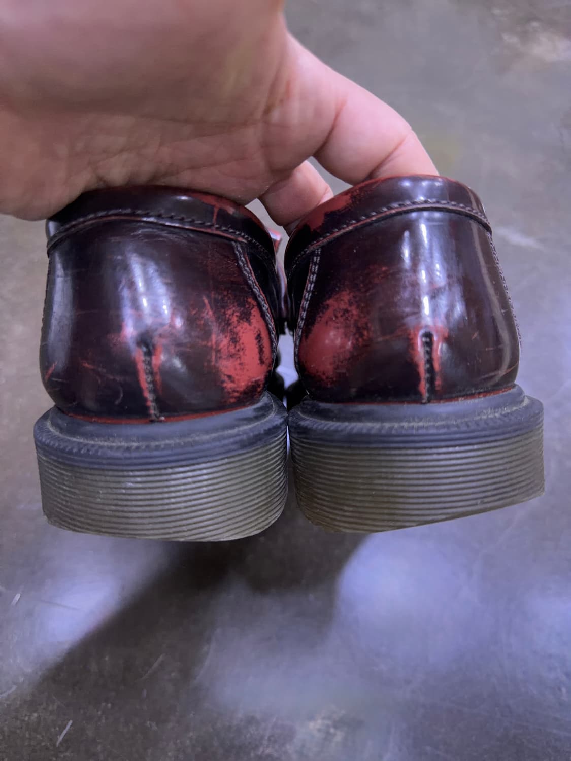 닥터마틴 아드리안 테슬 로퍼 체리레드 250 상품이미지6