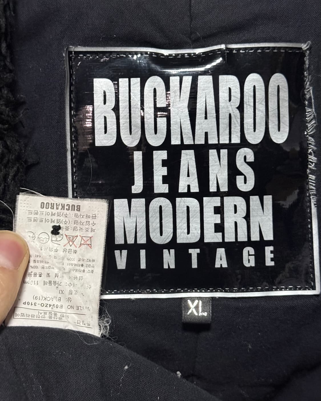 버커루 라쿤퍼 코팅 데님 패디드 야상 점퍼 n3b 개파카 고스 펑크 갸루 상품이미지10