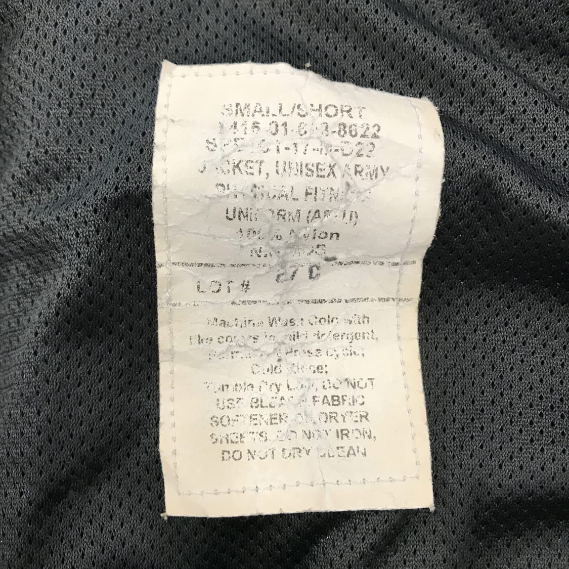 미군 APFU 바람막이자켓 [small,short] 상품이미지5