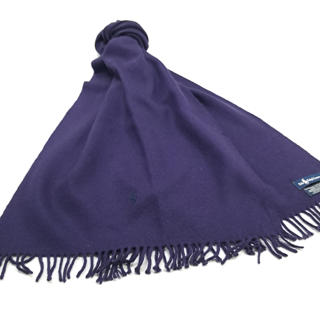 MX161 폴로 랄프로렌 퍼플 캐시미어 목도리 머플러 상품이미지3