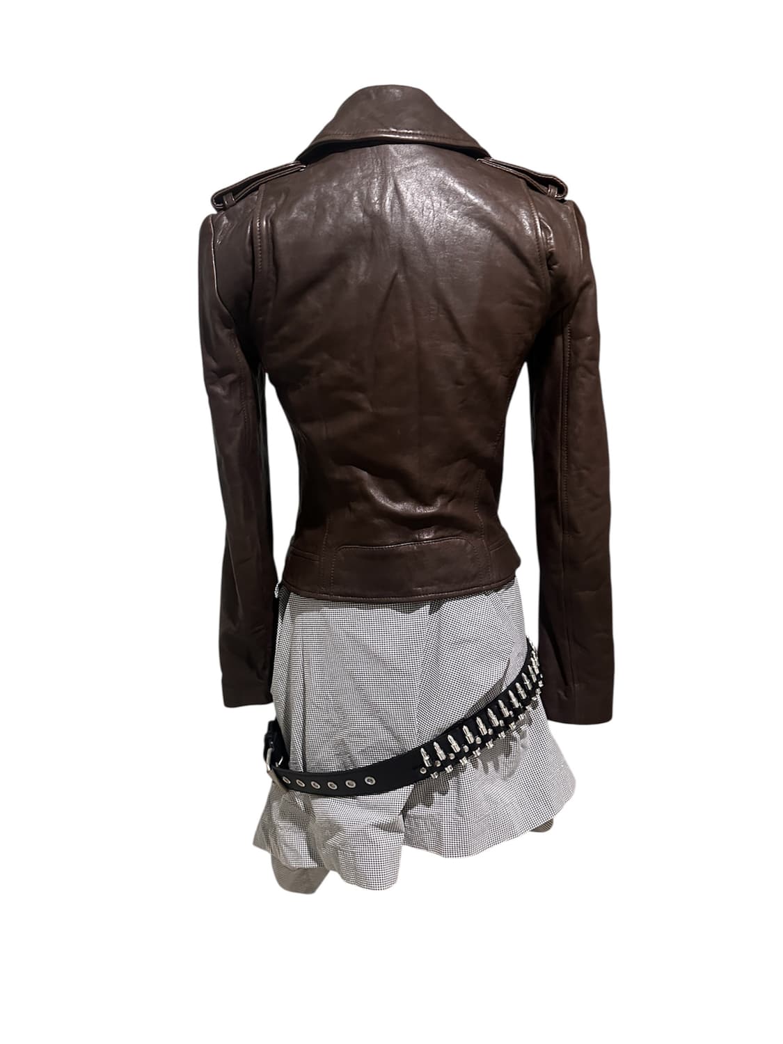 띠어리 리얼 레더 ykk지퍼 라이더 양가죽 자켓 상품이미지3