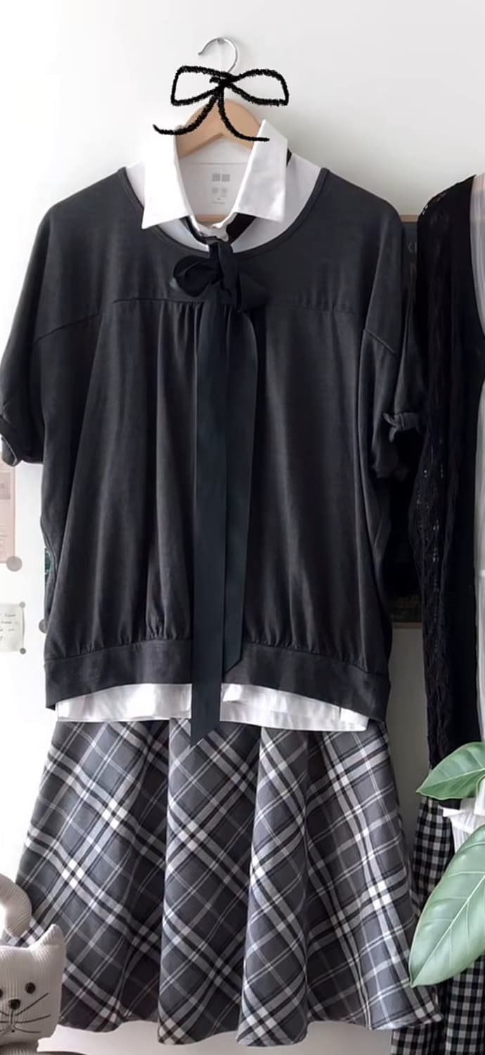 일본빈티지 코모레비 모리걸 스쿨룩 코디세트  상품이미지1