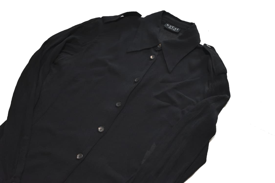 Gucci by tom ford 1996 silk sheer shirts 상품이미지3