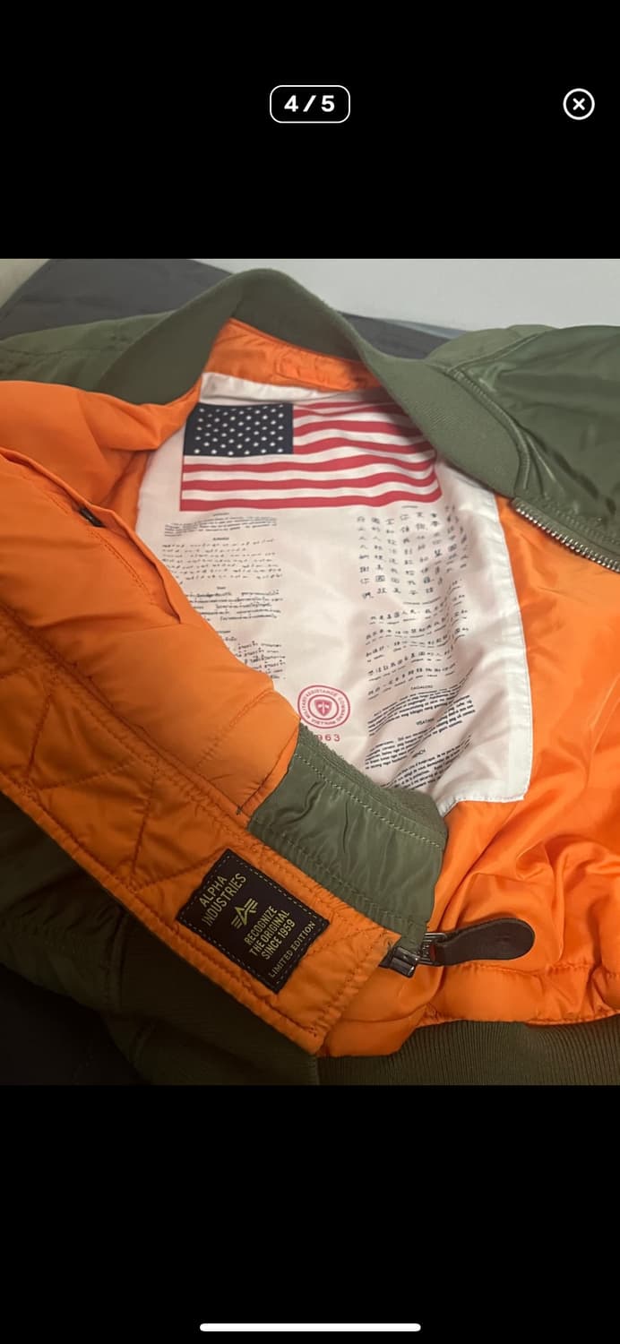 알파인더스트리 MA-1 한정판 상품이미지6