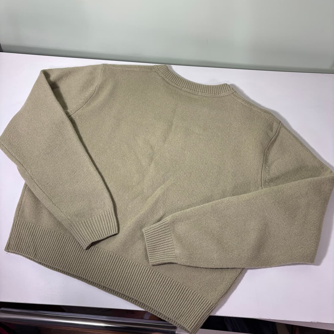 우먼M-L 유니클로U 베이지 울니트 상품이미지2