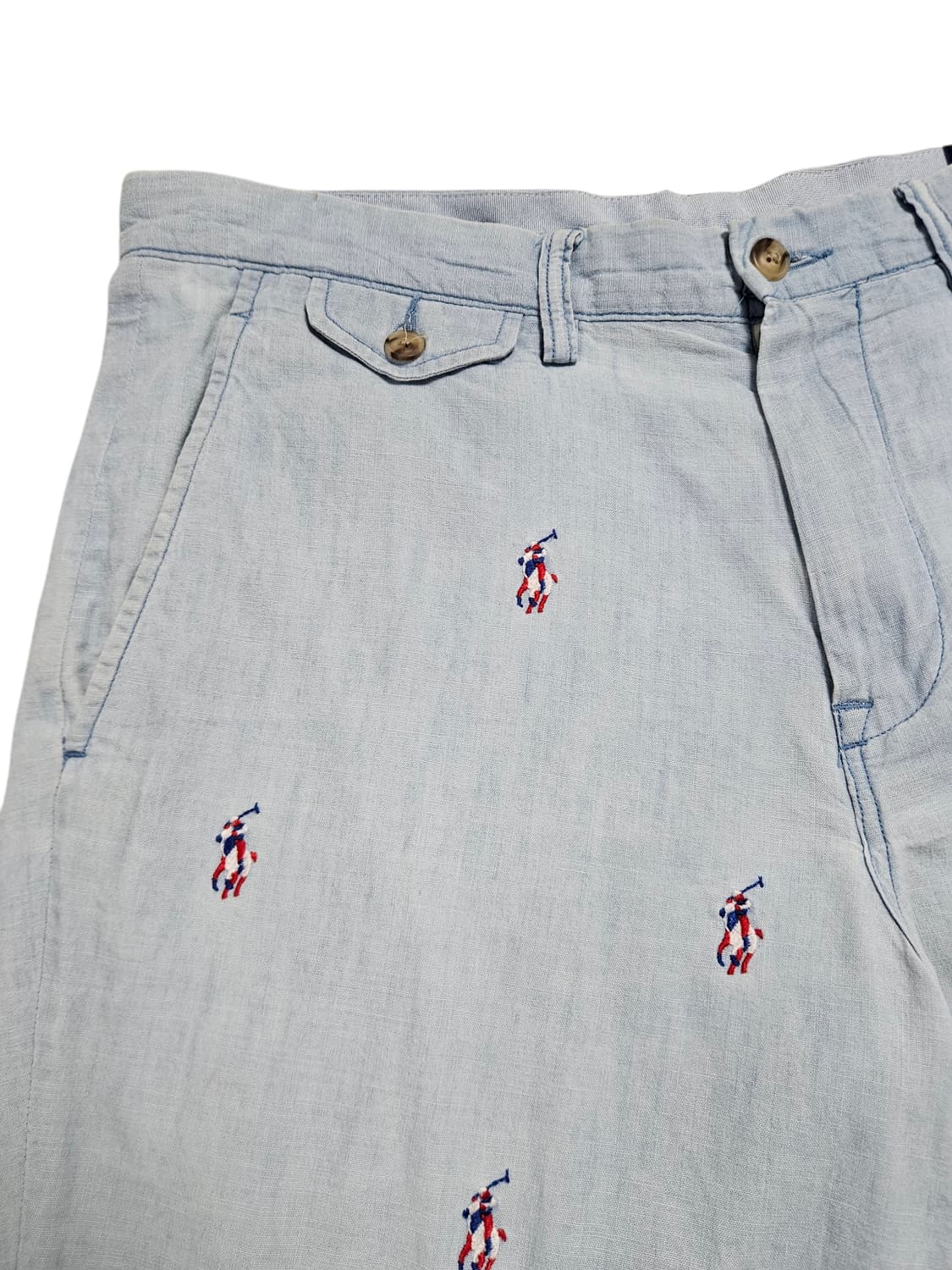 폴로 랄프로렌 신형 샴브레이 포니 자수 반바지 상품이미지3