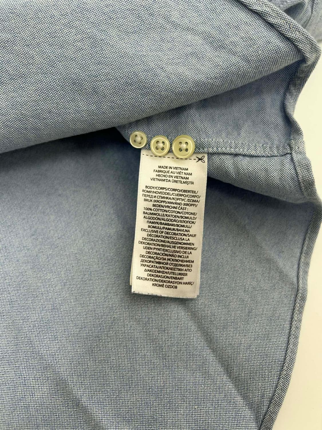 [M] 폴로 랄프로렌 옥스포드 클래식핏 청 셔츠 상품이미지5