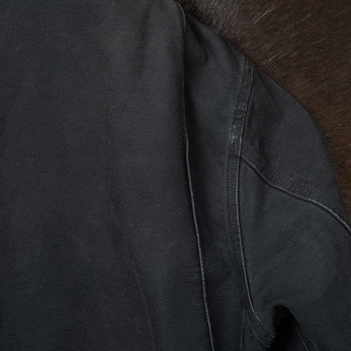 [XL] 90s 디키즈 워크웨어 블랭킷 라이닝 캔버스 쵸어코트 블랙  상품이미지8