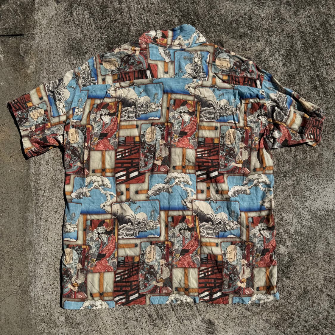 [XXL] Sun Surf X Hiroshige 레이온 알로하 셔츠 상품이미지2