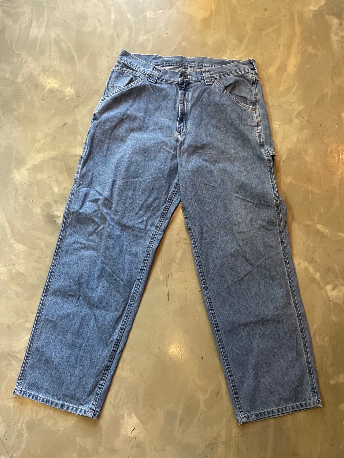 90~00s 빈티지 Lee Dungarees 카펜터 데님 36x32 상품이미지3