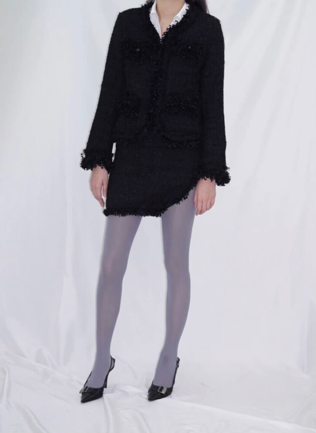 Jedbead 버클 트위드 자켓 상품이미지2