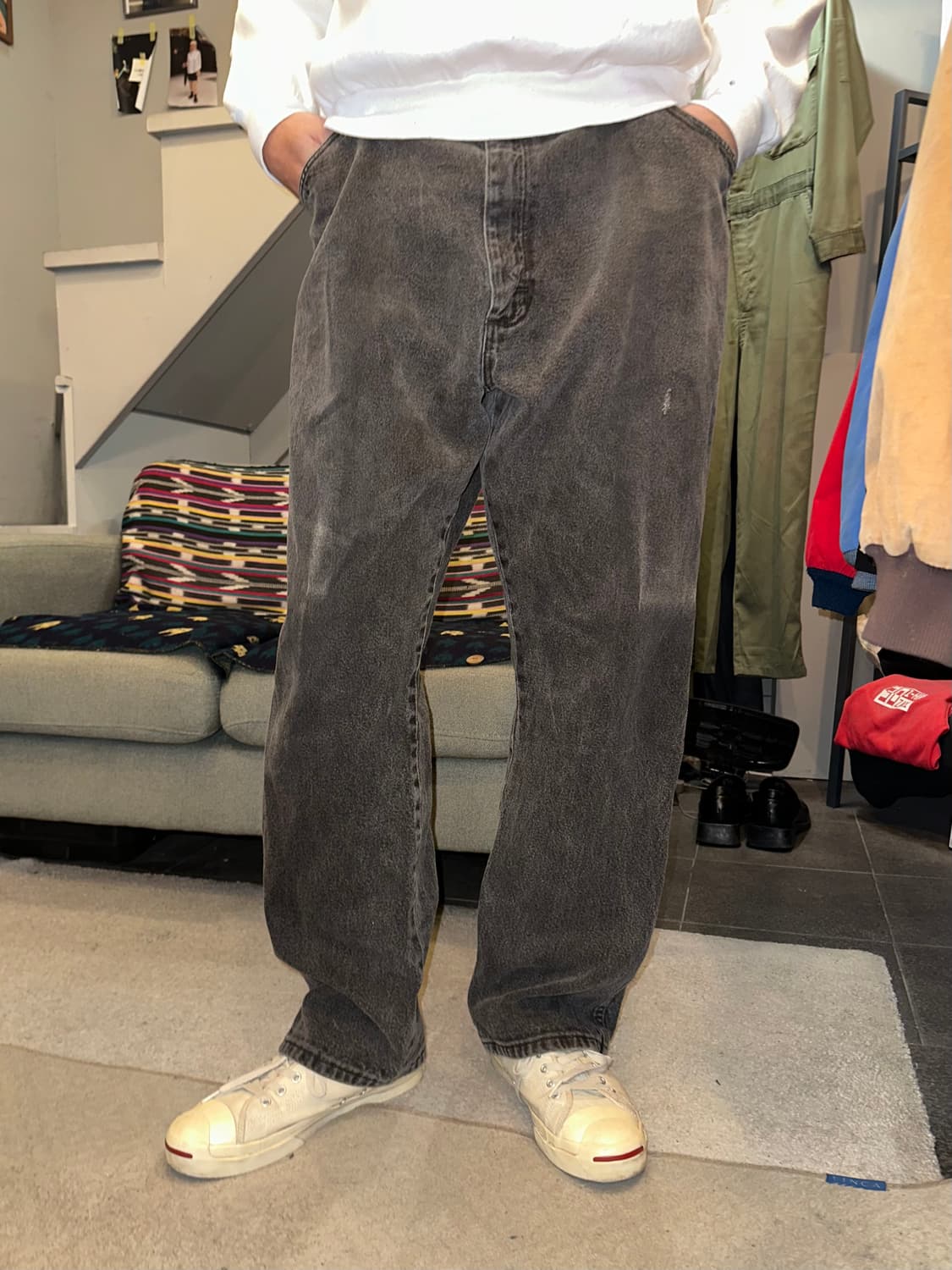 00’s Wrangler Mexico black washed denim  상품이미지1