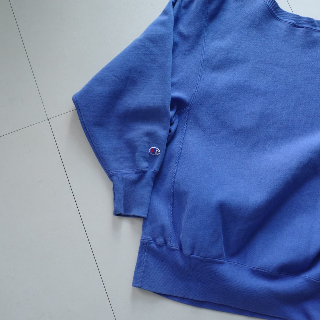 90s 챔피온 리버스위브 맨투맨 L (블루) 미국생산 상품이미지5