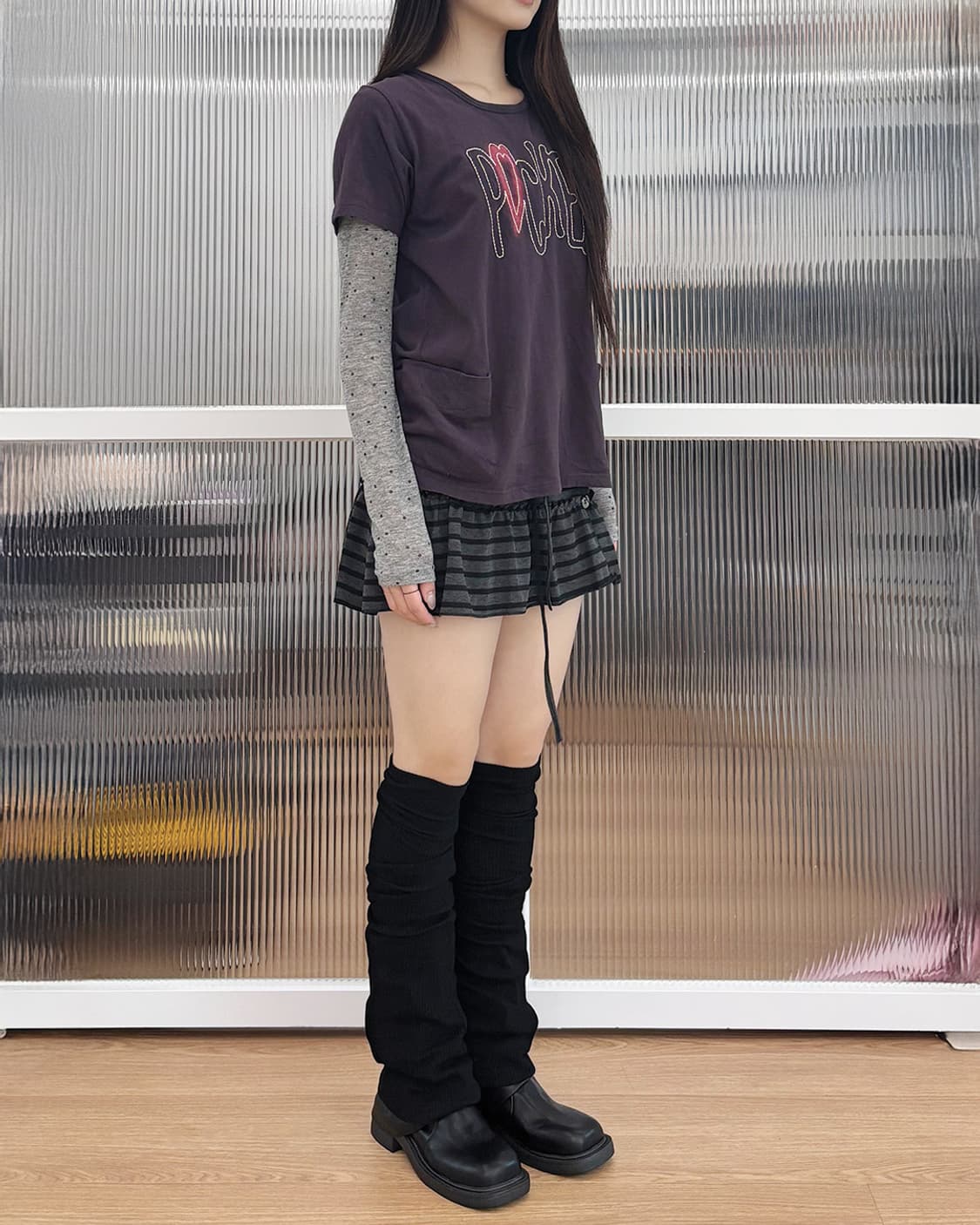 vintage purple two pocket half sleeve t 상품이미지4