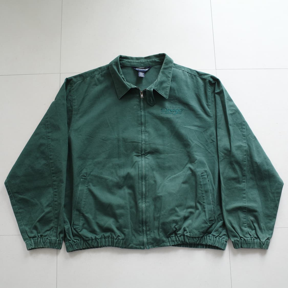 90s 랜즈엔드 빈티지 헤링턴 봄버 워크 자켓 XL (그린) 상품이미지1