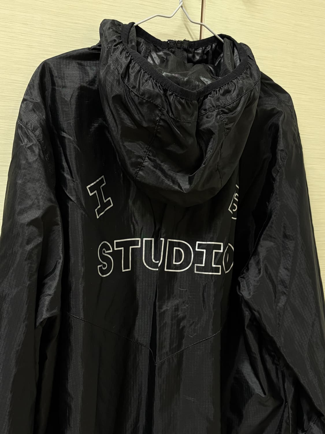 아이앱 스튜디오 립스탑 윈드 자켓 블랙 상품이미지6