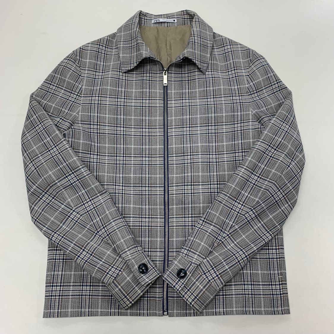 ZARA 자라 체크 블루종 자켓 상품이미지1