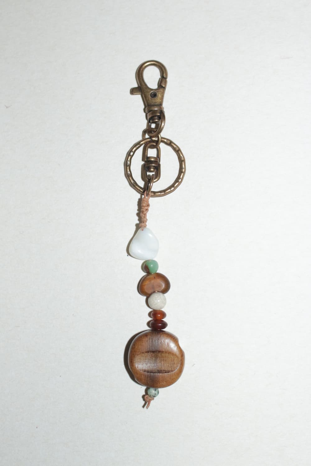 원석 가죽끈 열쇠고리 상품이미지1